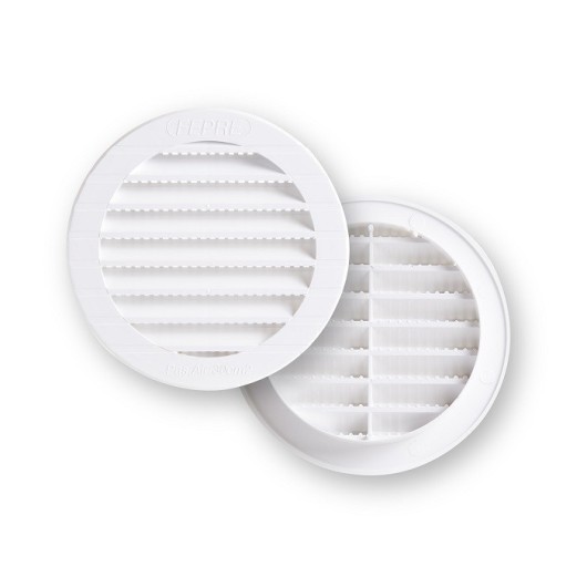 Rejilla Ventilacion 118Mm Emp Fepre Abs Bl Con Mosquitera Espesor 1