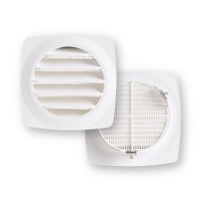 Rejilla Ventilacion 120Mm Empotrar+ Clipsar Fepre Abs Bl Espesor 4C