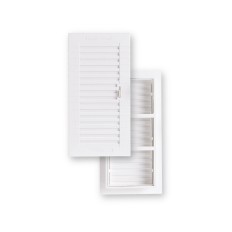 Rejilla Ventilacion 133X260Mm Emp Fepre Abs Bl Espesor 2,4 Cm 27014