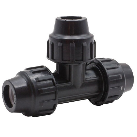 Conector Riego En T 20Mm Igual Fit Pp Riegolux