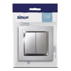 Interruptor Electricidad Emp Conm. Dob Alum Serie 10 Simon