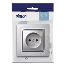 Base Enchufe Electrico Bipolar Empotrar Alum Serie 10 Simon
