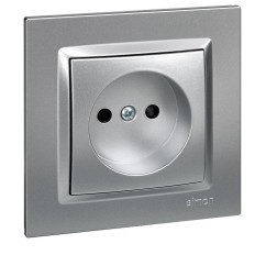 Base Enchufe Electrico Bipolar Empotrar Alum Serie 10 Simon