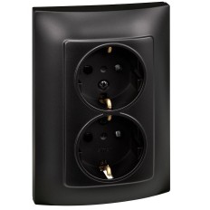 Base Enchufe Electrico Doble Schuko Tt Empotrar Ne Serie 10 Simon