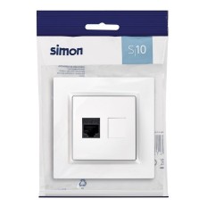 Base Ethernet Rj45 Empotrar Bl Serie 10 Simon