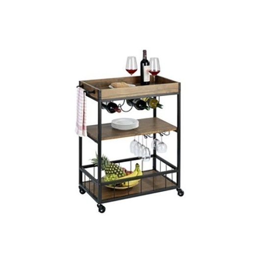 Carro Cocina 80X89.5X40Cm 3 Estantes Met Wenko