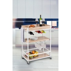 Carro Cocina 80X89.5X40Cm 3 Estantes Met Wenko