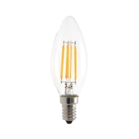 Bombilla Iluminacion Vela Led Filamento Garza E14 6W 810Lm 2700K