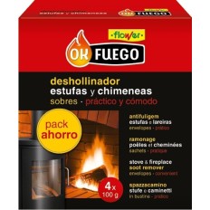 Deshollinador Estufa Chimenea 4Sobres X 100Gr Ok Fuego 400 G