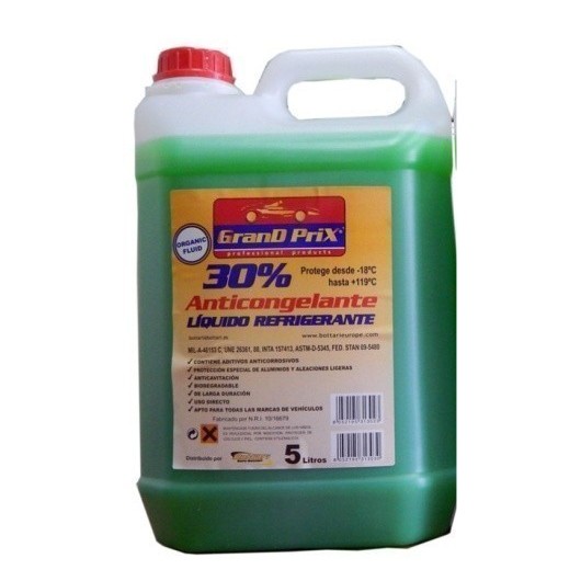 Anticongelante Coche Refr. 5Lt 30% -18 Ver 5 Lt Bottari