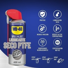 Aceite Lubricante Seco Ptfe D/Acc Wdsp Wd-40 400 Ml