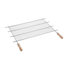 Parrilla Barbacoa 62,5-72,5X40Cm Recortable Zincado Sauvic