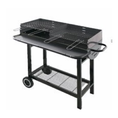 Barbacoa Carbon Lea 96X41X93Cm 2 Parrillas C/Rda Ac Colorad