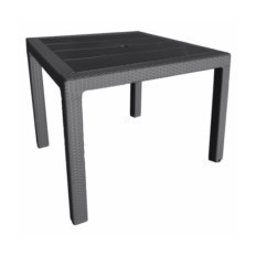 Mesa Jard 80X80X72Cm. Ratan Antr. Tecnopolimero+Fibra De Vid