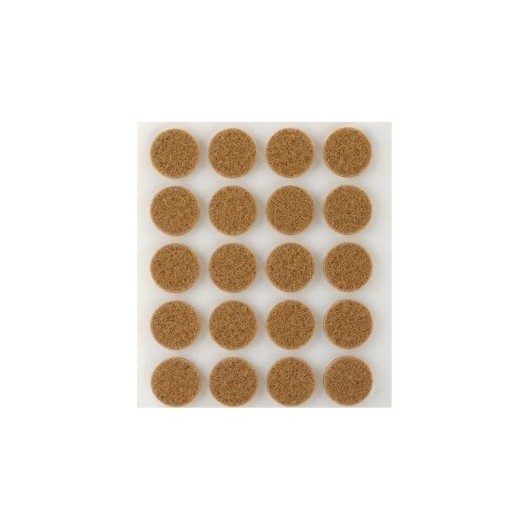 Fieltro Proteccion Ø 17Mm Adhesivo Redondo Sintetico Marron  Inofix