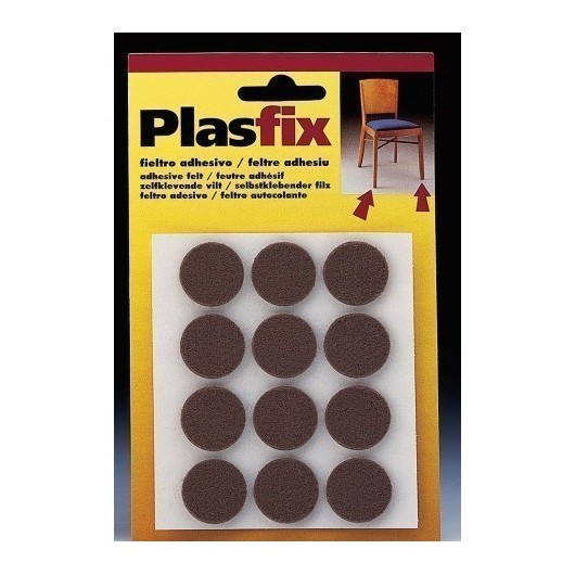 Fieltro Proteccion Ø 22Mm Adhesivo Redondo Sintetico Marron  Inofix