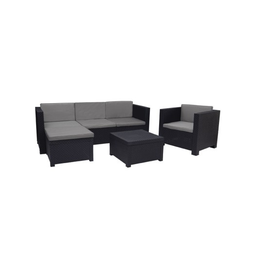 Mueble Jard Shaf Res Grafit Manhattan 55426 3 Pz