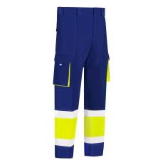 Pantalon Trabajo T52 Al.Vis. Con Refuerzo  Alg.Poli.Estast.