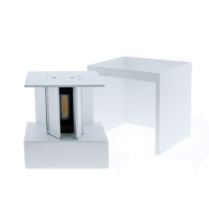 Aplique Exter. 13,6X10X11,7Cm Led 5W 4000K Ip54 Met Bl Open