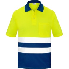 Polo Trabajo 5Xl Al.Vis. Polie M/Corta Af-Am Coolmax L3000 V