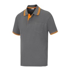 Polo Trabajo Xl 1 Bolsillo 65% Poli 35% Alg M/Corta Gr/Nar E