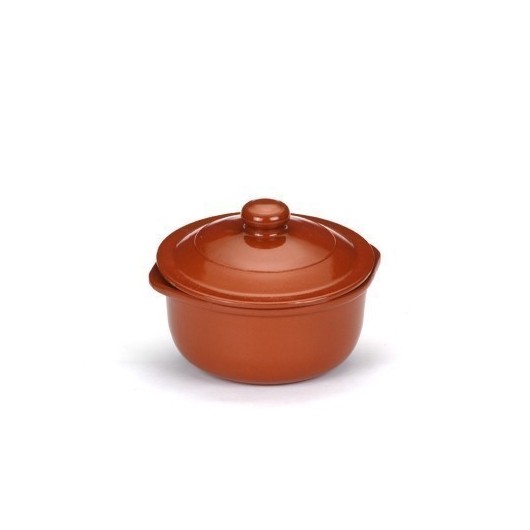 Cazuela Coc 24Cm C/Tapa Barro Cocina Tradicional