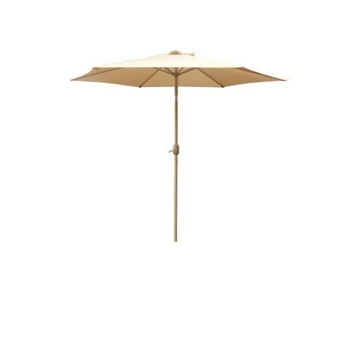 Parasol Jard 2,70Mt Natuur Alu Bei S/Fald Rot.Sup Tubo 38Mm