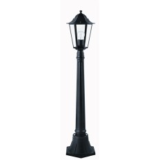 Farol Jard E-27 1X60W 1 Foco Alu Negro Luxform