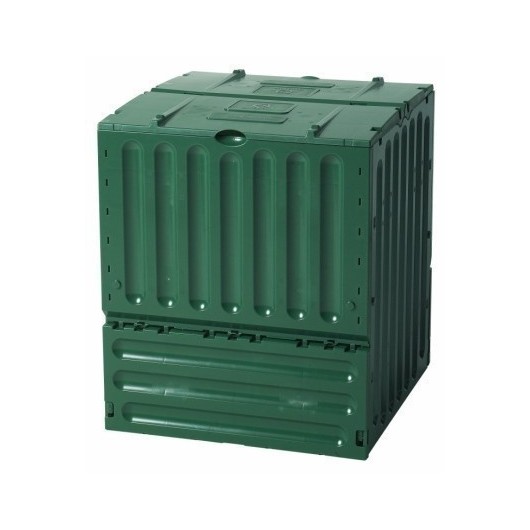 Compostador Jard 80X80X95Cm 600L Graf Pp Ver 627001