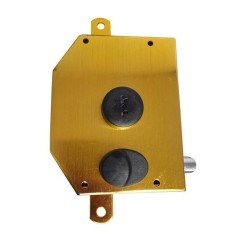 Cerradura Seguridad SobreponerPerfecta 3P S/Barra Dcha Dorado Iseo 91