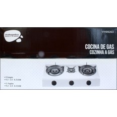 Cocina Portatil 700X370X80Cm 4,3/3,4/0,75 Kw A Gas Vivah 3 F