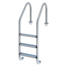 Escalera Pisc. 3-Peldaos Qp Ac Metalico 509082 Aisi304 5090