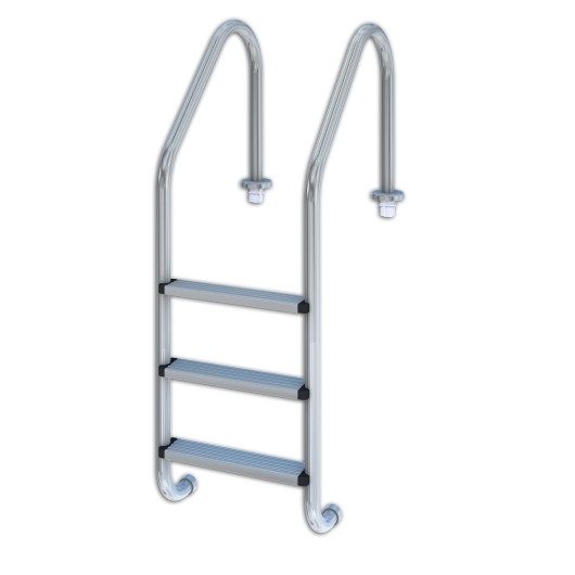 Escalera Pisc. 3-Peldaos Qp Ac Metalico 509082 Aisi304 5090