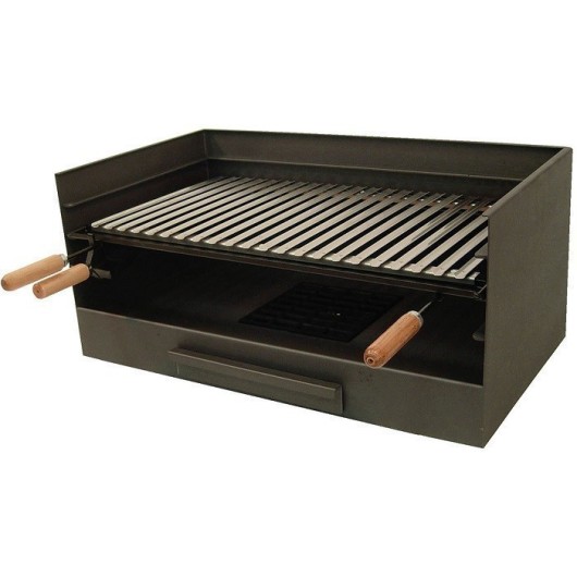 Cajon Barbacoa Con Parrilla Inox 61X40X33 Cm