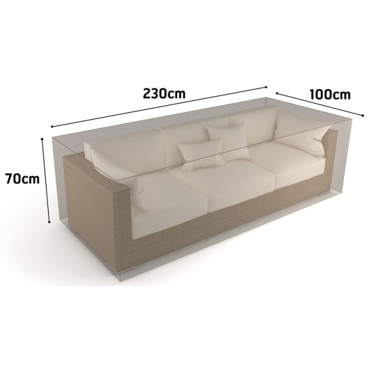 Funda Sofa 3 Plazas Vison 230 X 100 X H 70