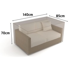 Funda Sofa 2 Plazas Vison 140 X 85 X H 70