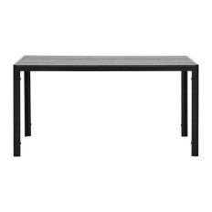 Mesa Aluminio Polywood Negra/Gris 150 X 90 Cm