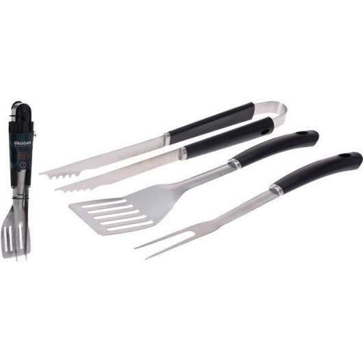 Accesorios Barbacoa Acero Inox 3 Piezas