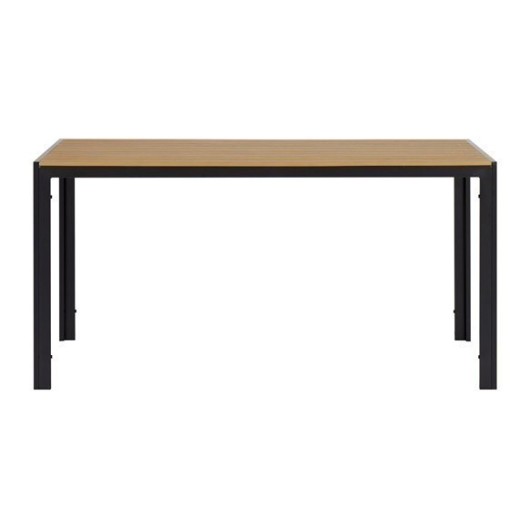 Mesa Aluminio Polywood Negra/Madera 150 X 90 Cm