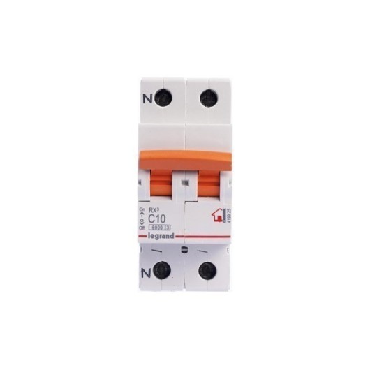 Magnetotermico Rx3 P + N 10A-P/Naranja