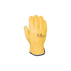 Guante Piel Flor Vacuno Driver Amarillo 2A Talla 9