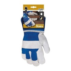 Guante Americano Piel Serraje Vacuno Y Lona Tuff Talla 9