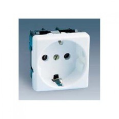Base Enchufe Electricidad Schuko Toma tierra Marfil Serie 27 27432-62 Simon