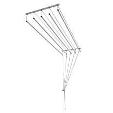 Tendedero Techo 120Cm Acero  Blanco Sube-Baja Efegete