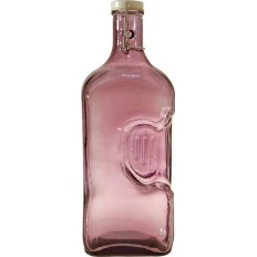 Botella Vidrio 2 L Colores Surtidos Rosa Y Azul