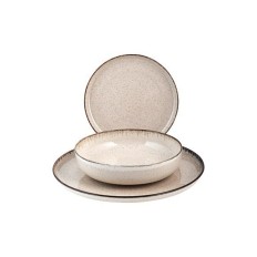 Vajilla 12 Pz Porcelana Pearl Beige