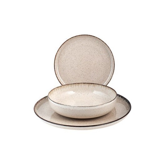 Vajilla 12 Pz Porcelana Pearl Beige