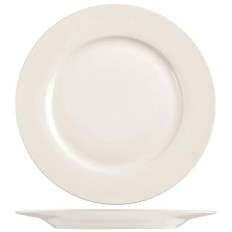 Plato New Bone China Ala Blanco Llano-26 Cm