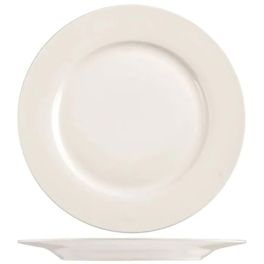 Plato New Bone China Ala Blanco Llano-26 Cm