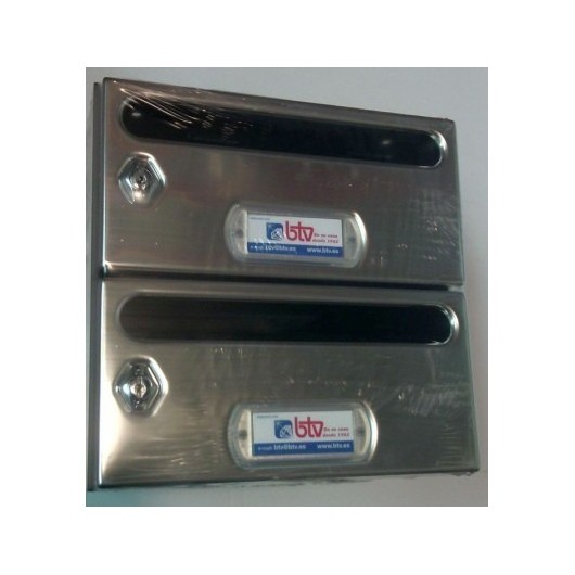 Buzon Inter. Horiz Btv Inox Mercurio-Grupo 2Pz 23506 2 Pz